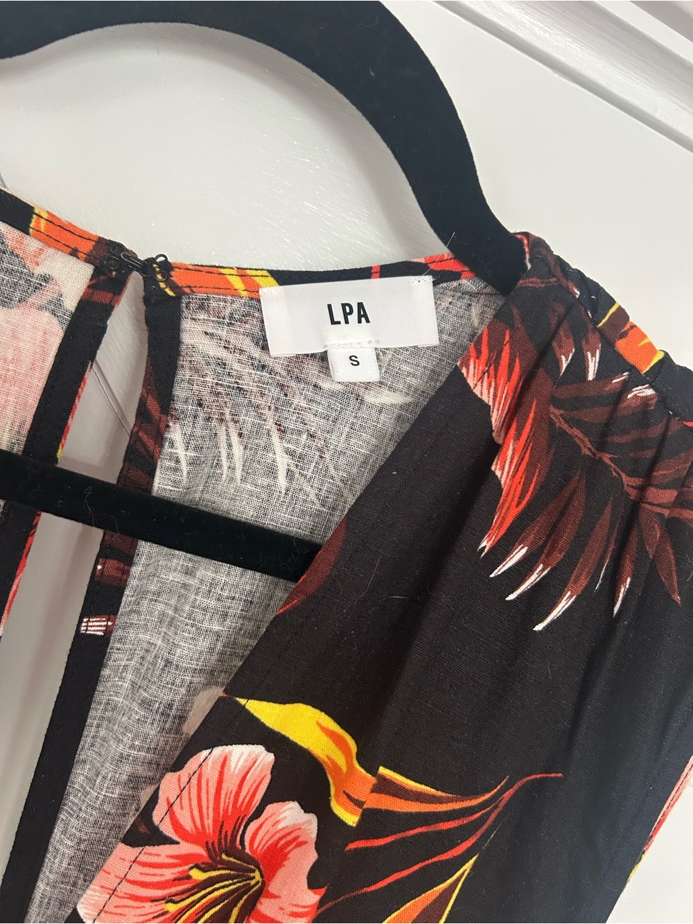 LPA Black Floral Midi Dress - Picture 2 of 3